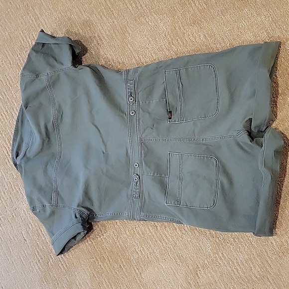 Lee Vintage modern green utility /jumpsuit size M, Green Denim - Picture 13 of 16